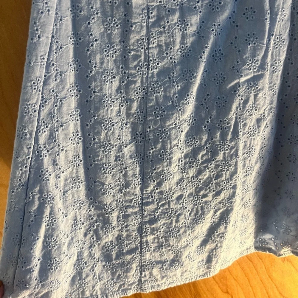 H&M Sky Blue Eyelet Dress